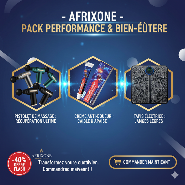 Pack Relax Santé™ 3 en 1 — Détente, Récupération & Bien-être à Domicile