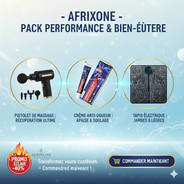 Pack Relax Santé™ 3 en 1 — Détente, Récupération & Bien-être à Domicile